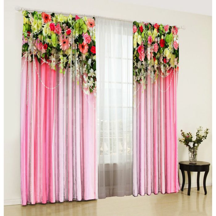 Комплект штор Пленящий аромат 150х270 +/- 3см 2шт, габардин, п/э