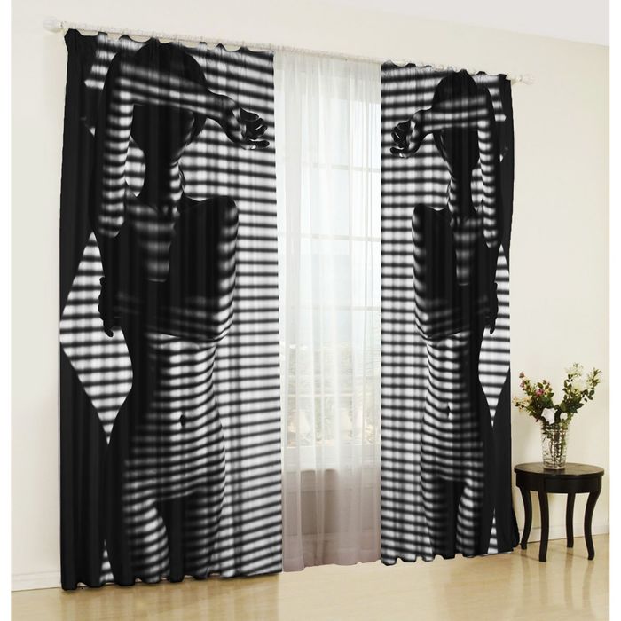 Комплект штор Прикосновение 150х270 +/- 3см 2шт, габардин, п/э