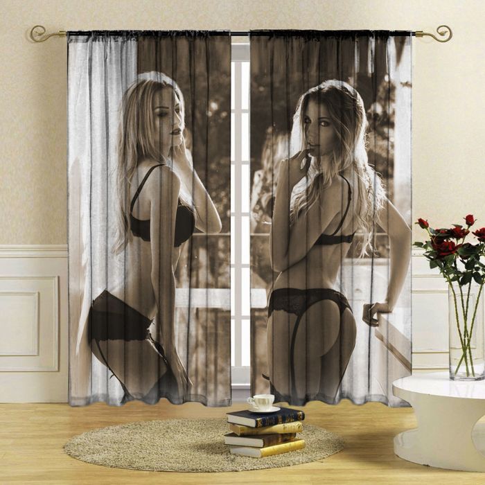 Комплект штор Соблазнительницы 150х270 +/- 3см 2шт, габардин, п/э