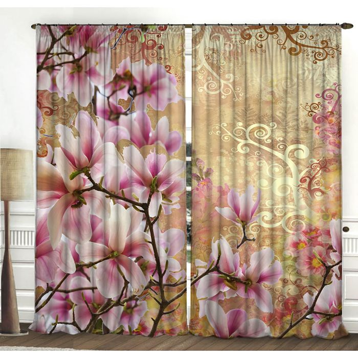 Комплект штор Фурор 150х270 +/- 3см 2шт, габардин, п/э