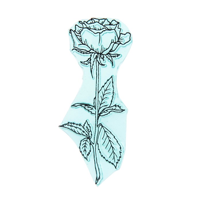 Штамп "Роза" 2,6х6 см (STAMP653)