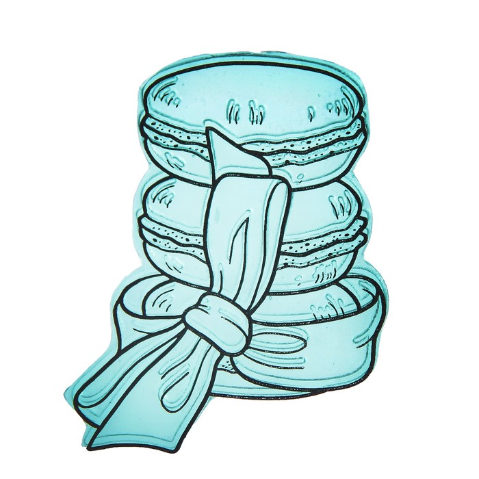 Штамп "Макаруны-1" 6х7,5 см (STAMP1784)