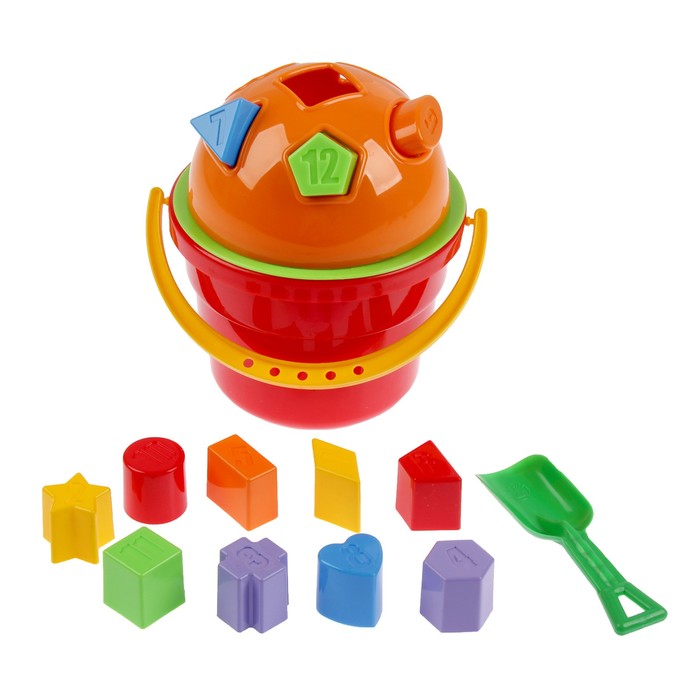 Развивающая игрушка-сортер «Ведро Цветок»