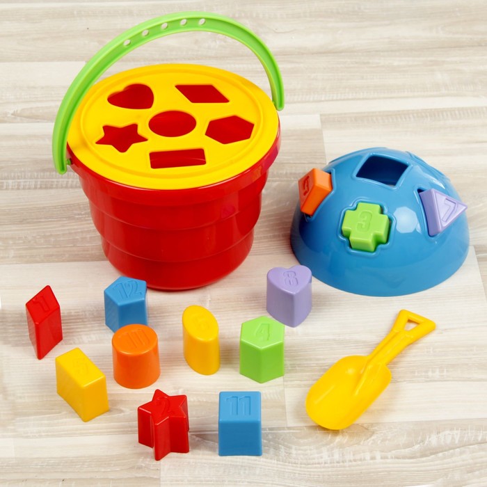 Развивающая игрушка-сортер «Ведро Цветок»