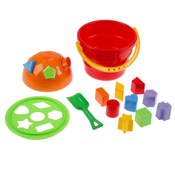 Развивающая игрушка-сортер «Ведро Цветок»