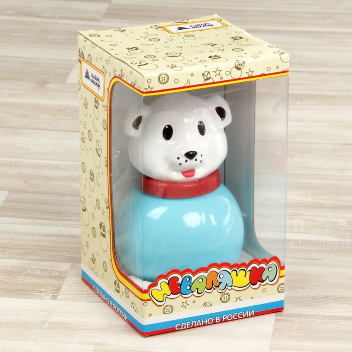 Неваляшка средняя "Медведь Толик", 21 см