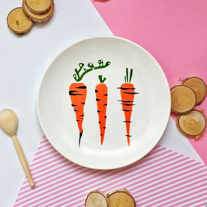 Тарелка 22 см "Морковка"