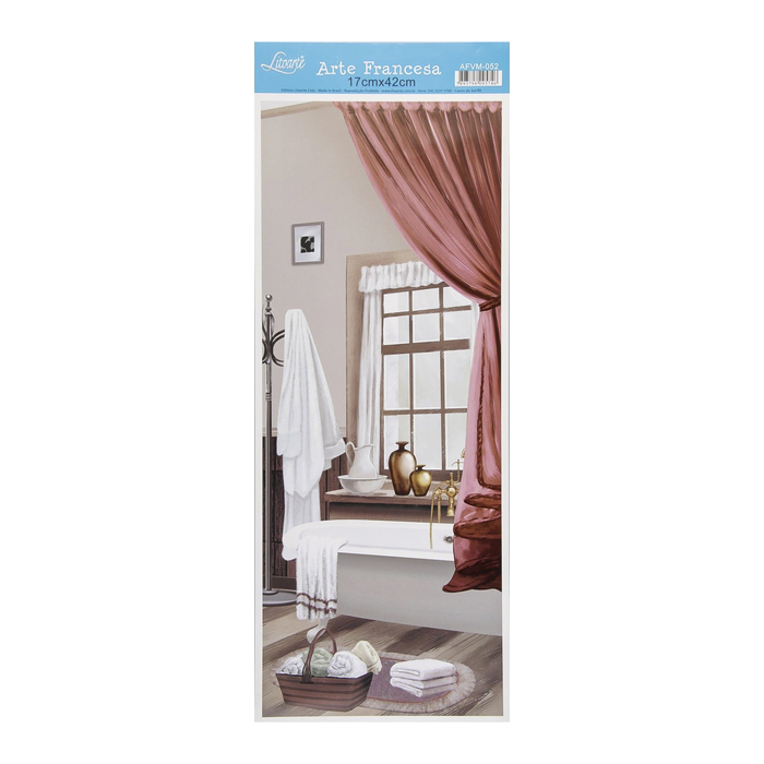 Бумага для 3D декупажа Arte Francesa "Ванная комната" 17х42 см