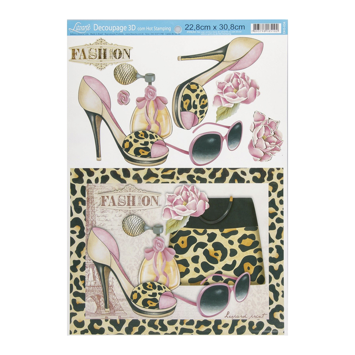 Бумага для 3D декупажа Arte Francesa "Дамские штучки" 22,8х30,8 см