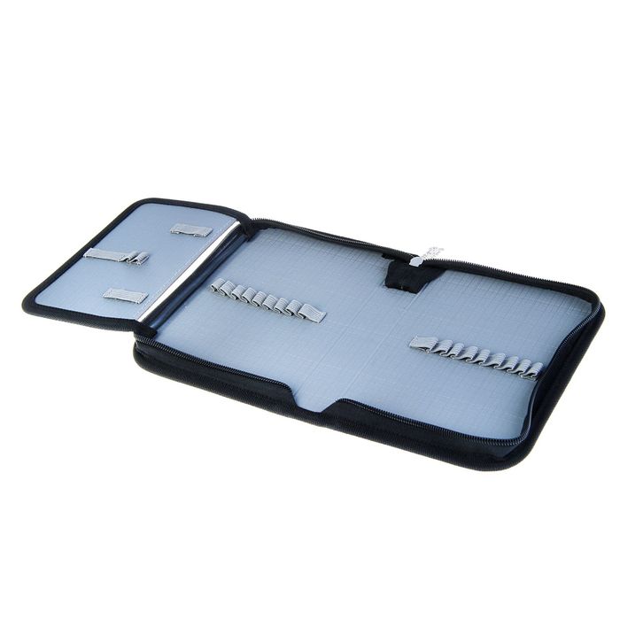 Пенал 1 секция 140 х 205 мм, откидная планка, ткань Smart Superfast синий 531341