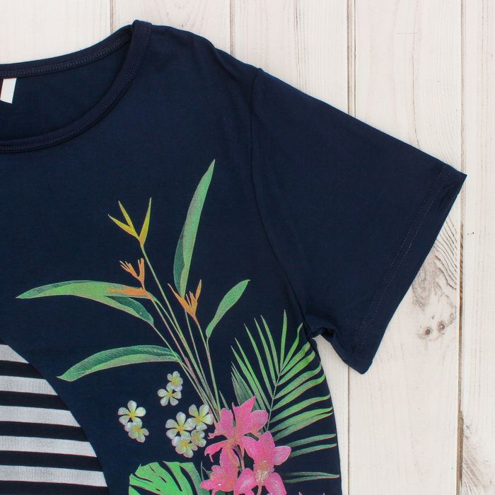 Туника женская Т-357 цвет синий, р-р 52