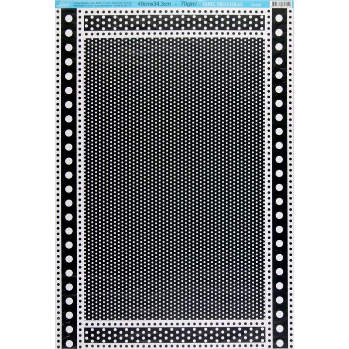 Декупажная бумага Litoarte "Серый рисунок" 49х34,3 см