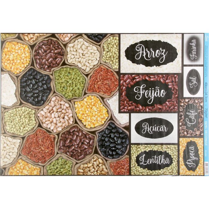 Декупажная бумага Litoarte "Специи" 49х34,3 см