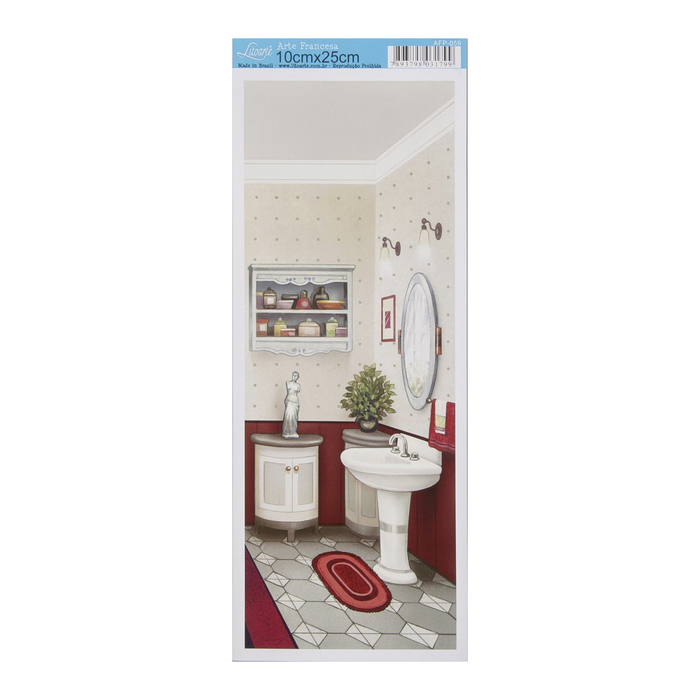 Бумага для 3D декупажа Arte Francesa "Туалетная" 10х25 см