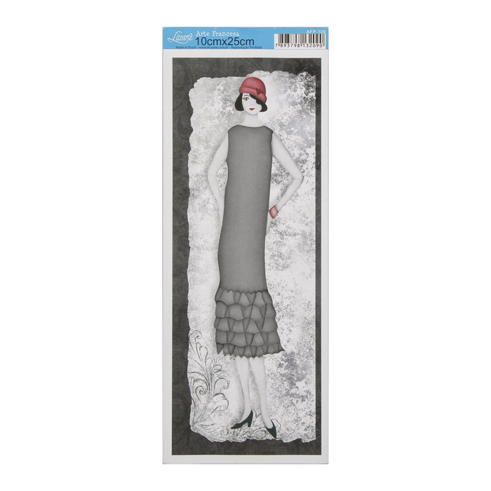 Бумага для 3D декупажа Arte Francesa "Дама в сером" 1025 см