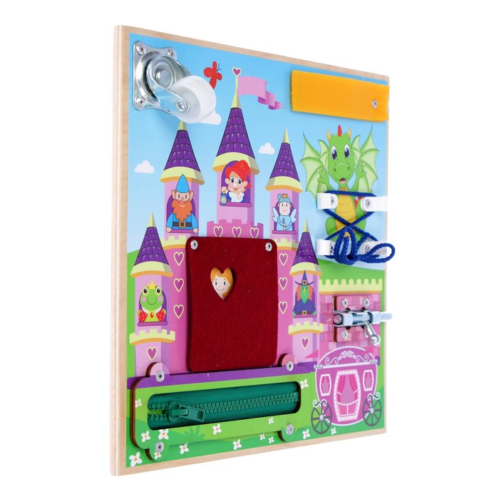 Бизиборд "Сказочное королевство" 25 х 25 см