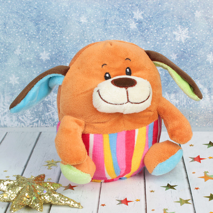 Мягкая игрушка музыкальная "Пёсик-толстячок"