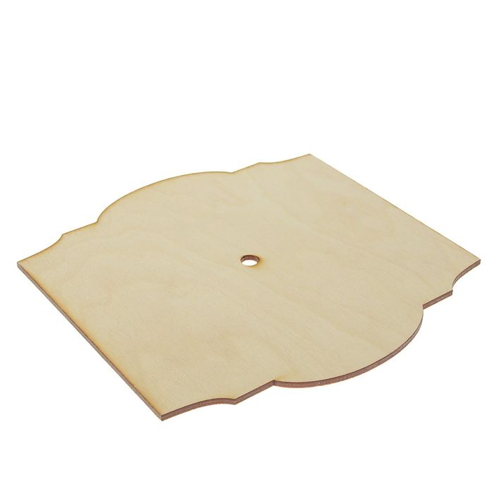 Заготовка для часов из фанеры №1, 22х22х0,4 см