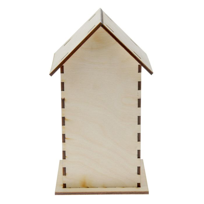 Чайный домик из фанеры "С окошком №2" (набор 7 деталей) 22х10х0,4 см