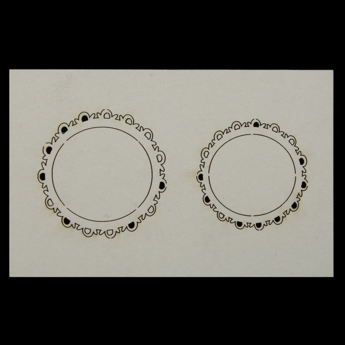 Чипборд картон "Фигурные рамки-2" №2, 14,5х9,2х0,1 см