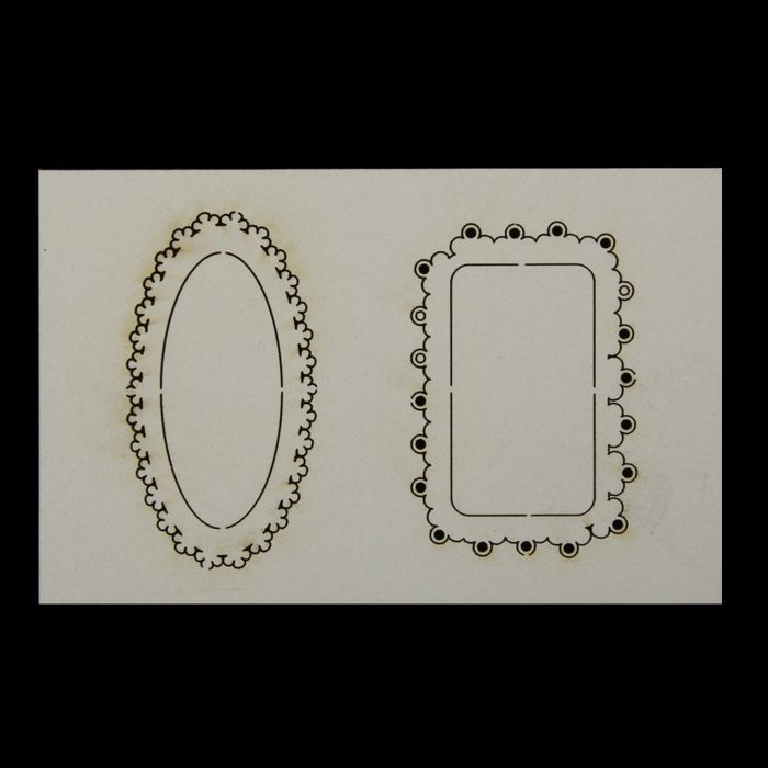 Чипборд картон "Фигурные рамки-2" №3, 14,5х9,2х0,1 см
