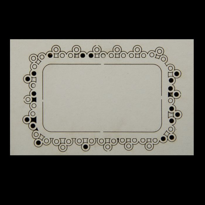 Чипборд картон "Фигурные рамки-5" №2, 14,5х9,2х0,1 см