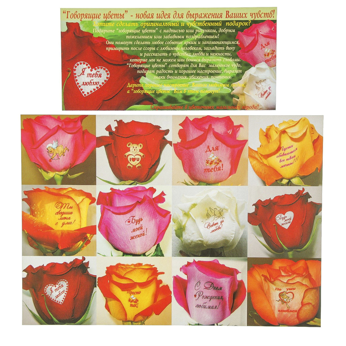 Наклейки на цветы "Моей ненаглядной!" 100 наклеек на листе А4, красный (В19/2)