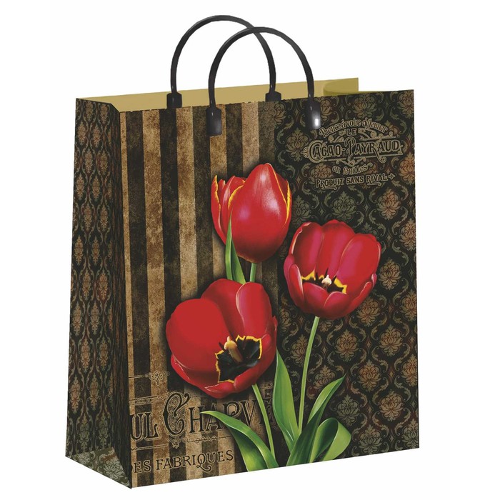 Пакет "Декупаж", мягкий пластик, 23х27 см, 150 мкм