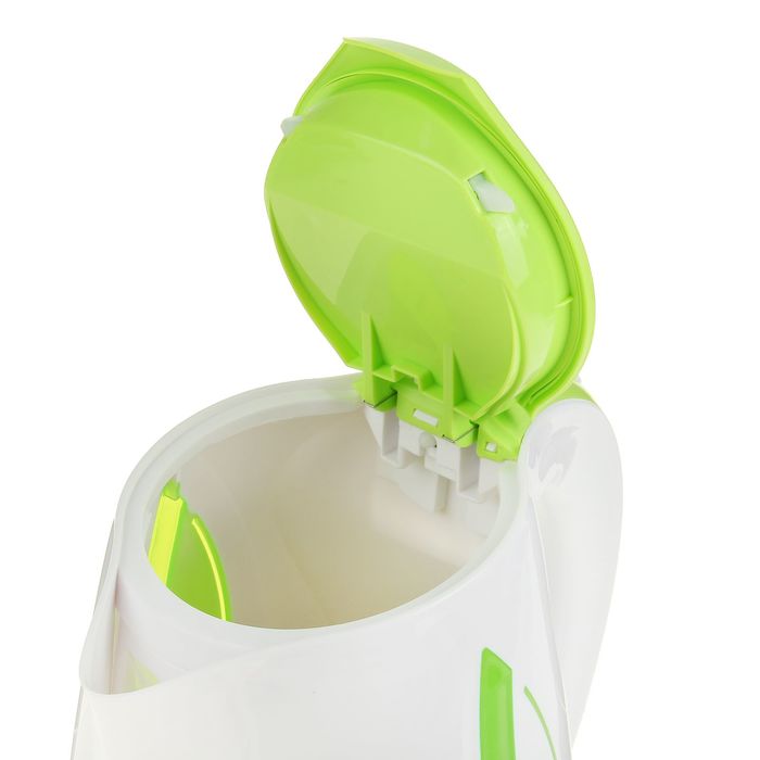 Чайник Magnit RMK-2229, 1.7 л, 2200 Вт, бело-зеленый