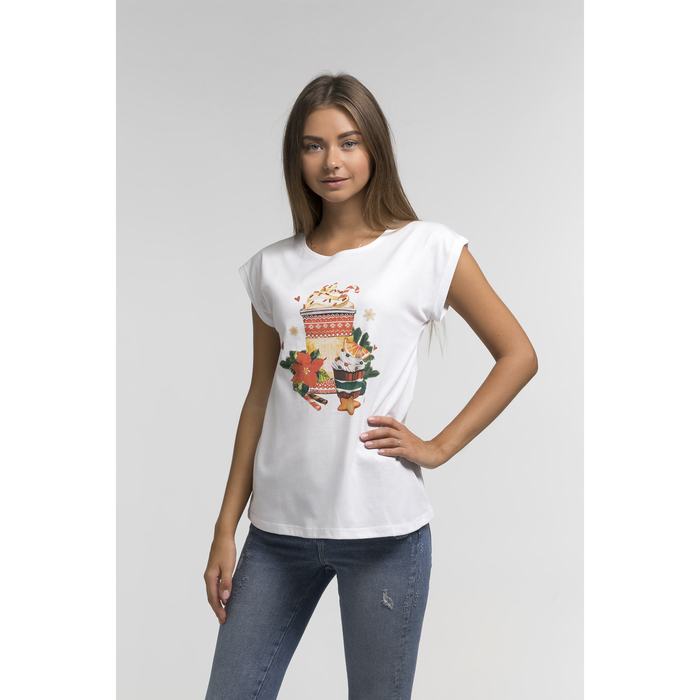 Футболка женская KAFTAN "Новый год", р-р 42-44