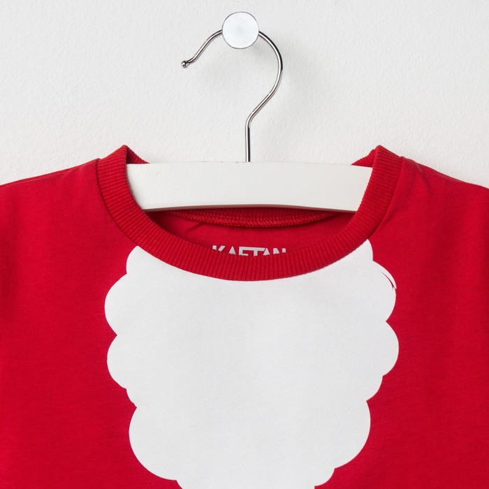Футболка детская KAFTAN "Санта", рост 110-116 см (32), 5-6 лет