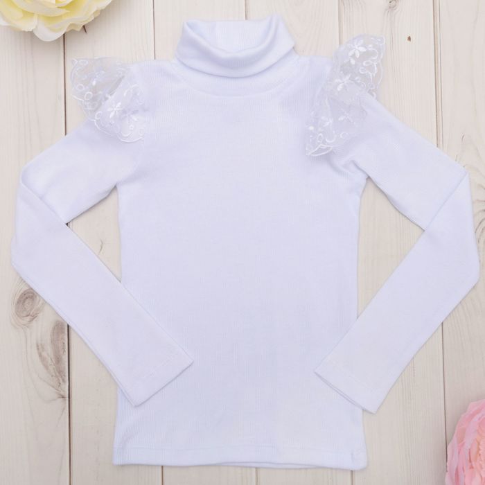 Водолазка детская KAFTAN, цвет белый, рост 110-116 (32), 5-6 лет