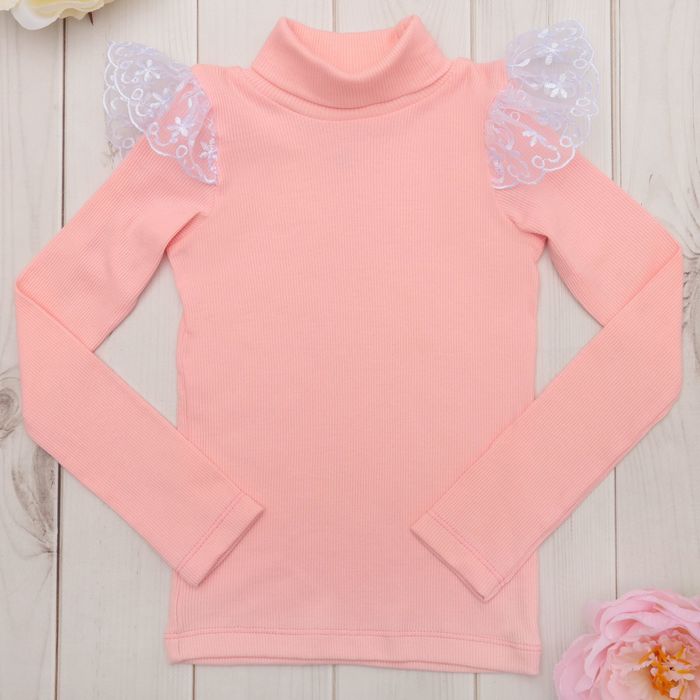 Водолазка детская KAFTAN, цвет розовый, рост 110-116 (32), 5-6 лет