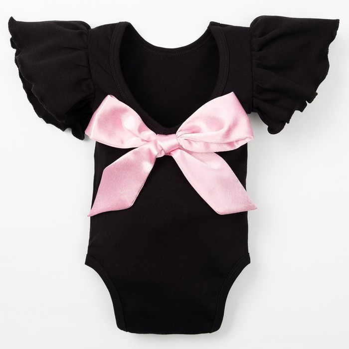 Боди детское Крошка Я "Розовый бант", рост 62-68 см (22), 3-6 мес.