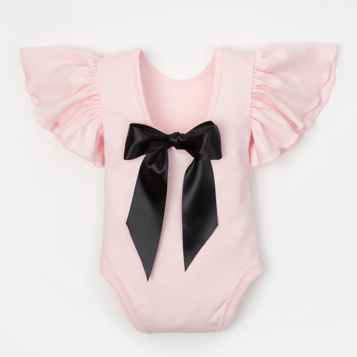 Боди детское Крошка Я "Чёрный бант", рост 74-80 см (26), 9-12 мес.