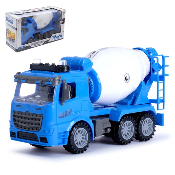 Машина инерционная "Бетономешалка", световые эффекты, цвета МИКС