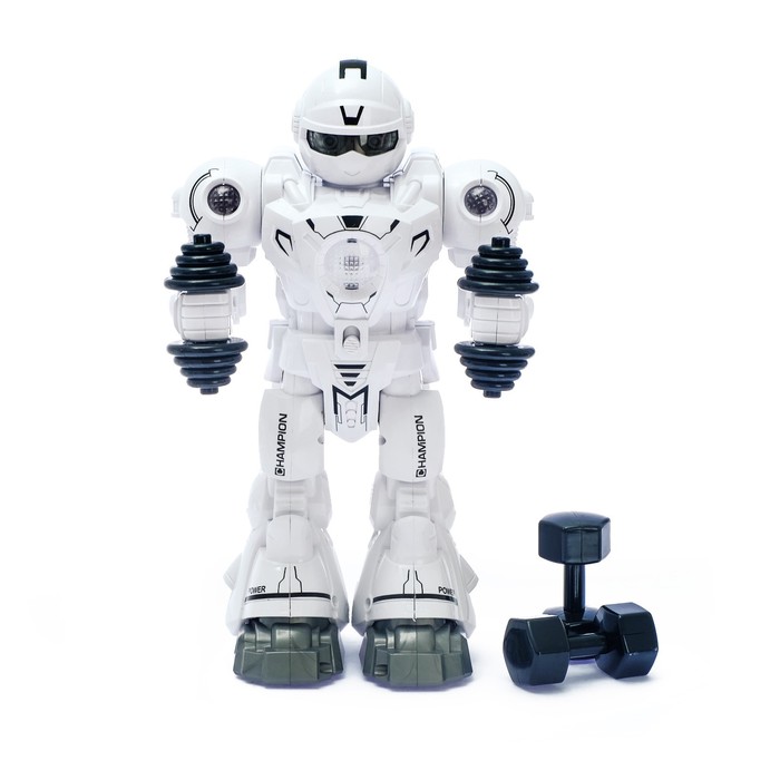 Робот «Атлет», световые и звуковые эффекты, работает от батареек