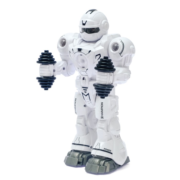 Робот «Атлет», световые и звуковые эффекты, работает от батареек