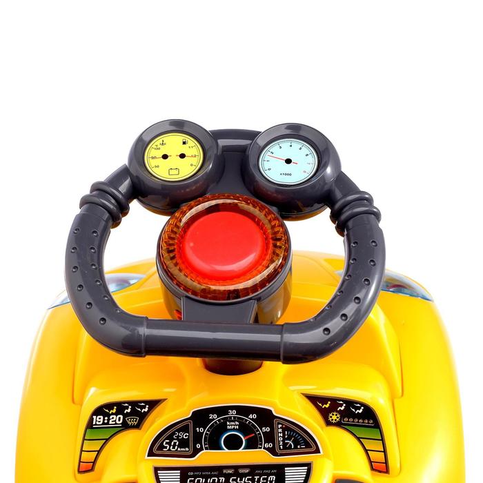 Толокар «Тачка», световые и звуковые эффекты, цвета МИКС