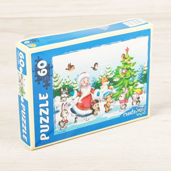 Пазл "Новогодние забавы", 60 элементов