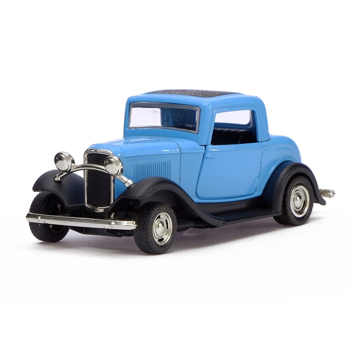 Машина металлическая "Классическая", инерционная, свет и звук, масштаб 1:32, цвета МИКС