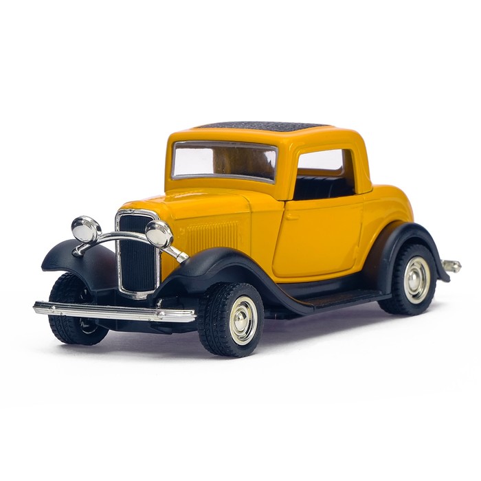 Машина металлическая "Классическая", инерционная, свет и звук, масштаб 1:32, цвета МИКС