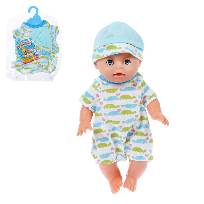 Одежда для пупса боди с шапочкой