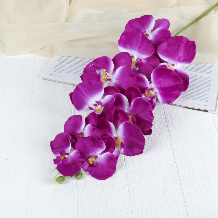 Цветы искусственные "Орхидея Галатея" 95 см, сиреневый