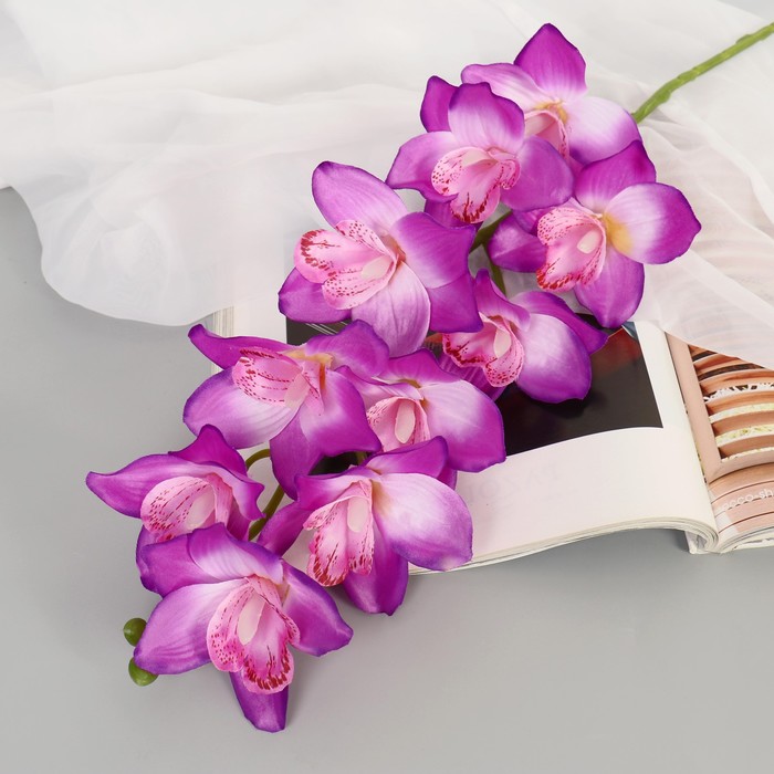 Цветы искусственные Орхидея амабилис 90 см, сиреневый искусственные цветы гортензия искусственные цветы для декора декор для дома в 00 90 6