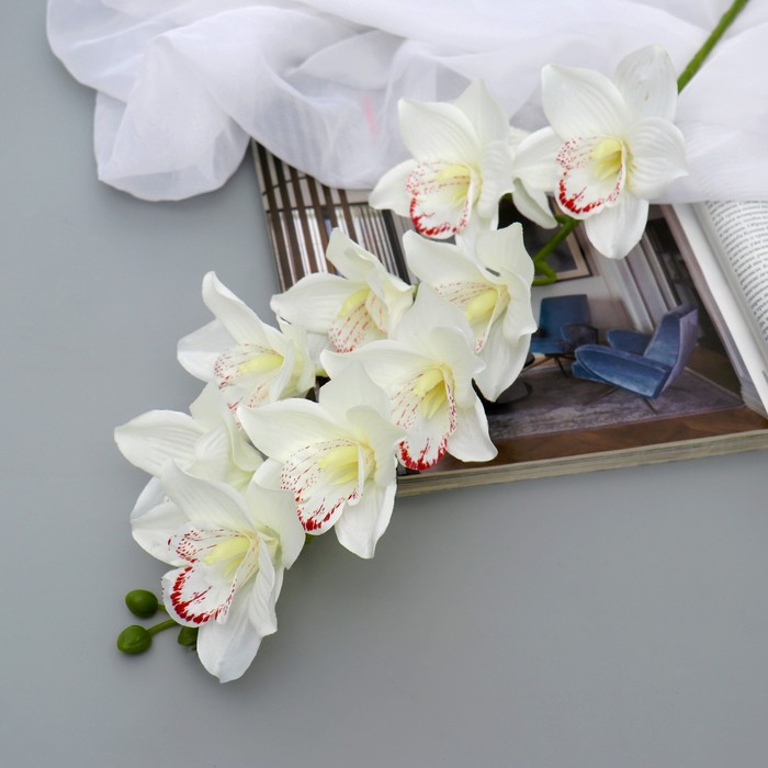 Цветы искусственные Орхидея амабилис 90 см, белый искусственные цветы орхидея л 00 87 1 искусственные цветы для декора декор для дома