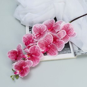 Цветы искусственные "Орхидея Тигровая" 90 см, красно-белая