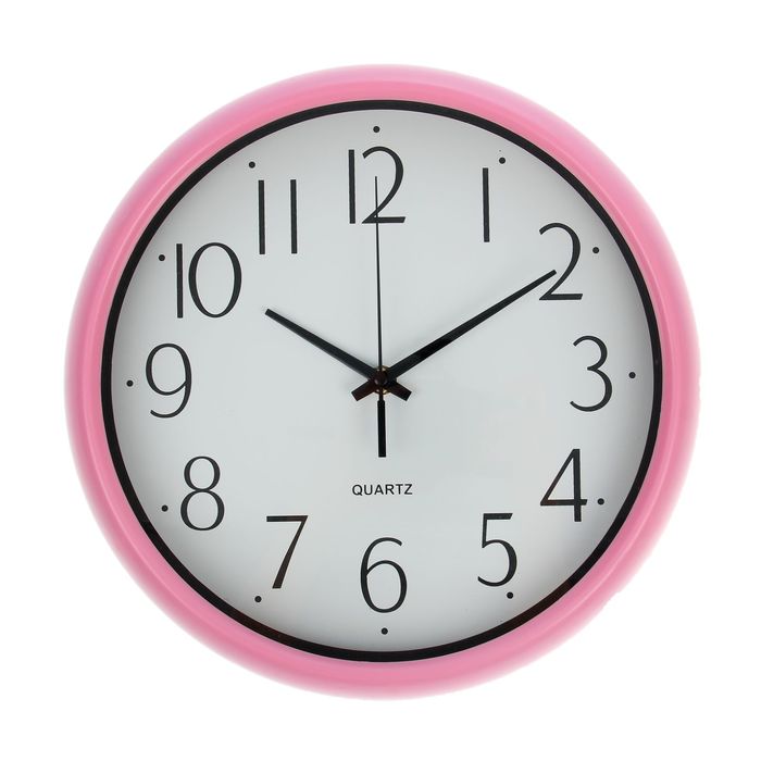 Часы настенные, круглые, классика, рама тонкая, микс, d=30 см