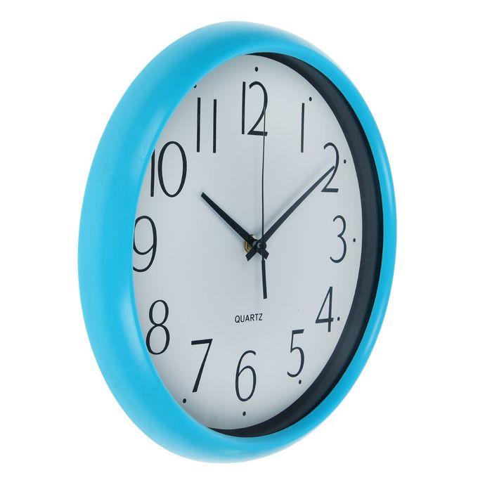 Часы настенные, круглые, классика, рама тонкая, микс, d=30 см