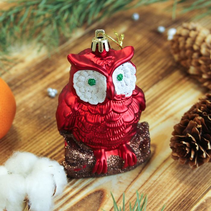 Украшение ёлочное "Совята" (набор 2 шт) 5,5*7,5 см